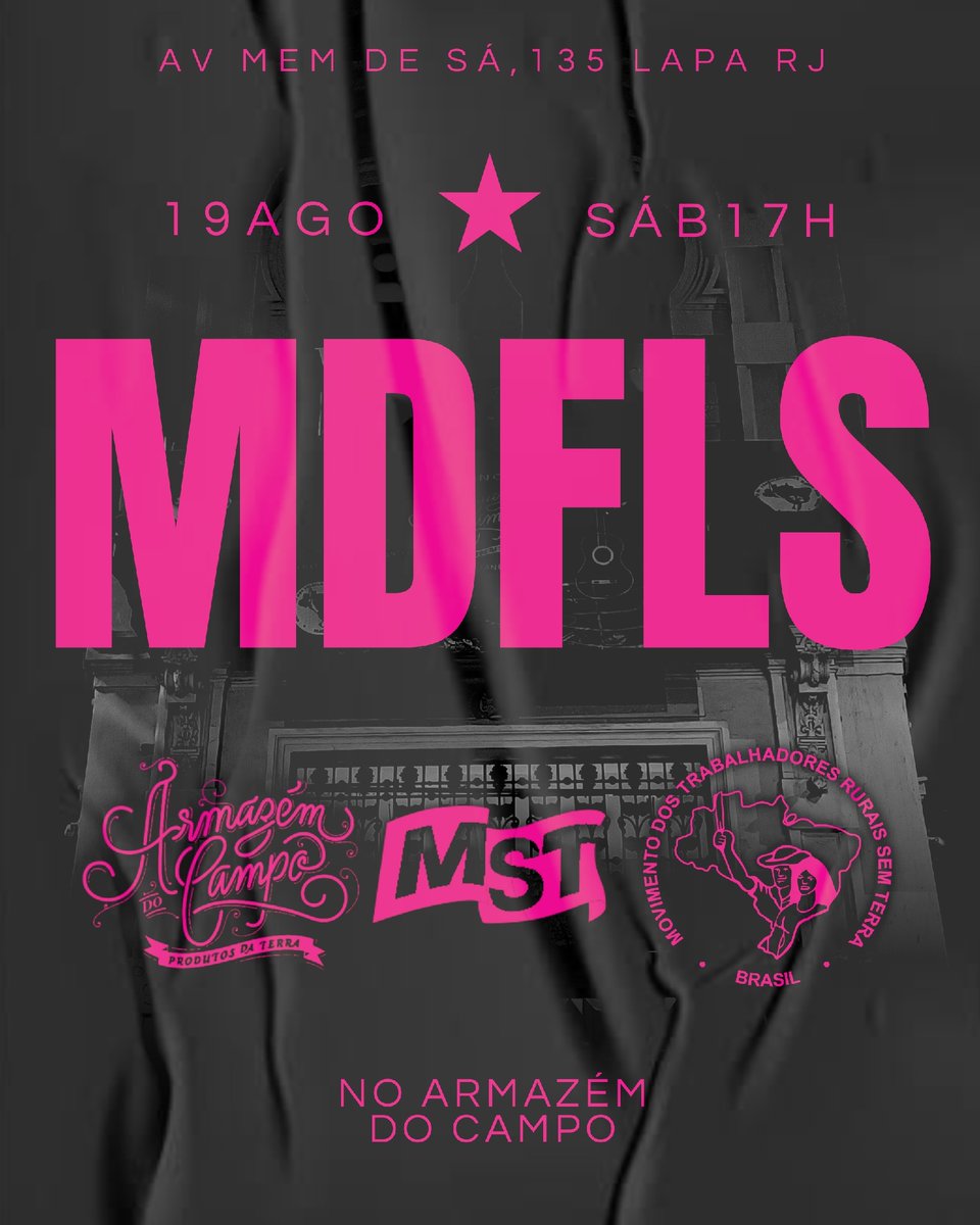 mandemflores's tweet photo. Sábado no Armazém do Campo Rio as 17h acontece o Mandem Flores. Arte, samba, preto e futuro. #mdfls https://t.co/aZTrZWMiQv