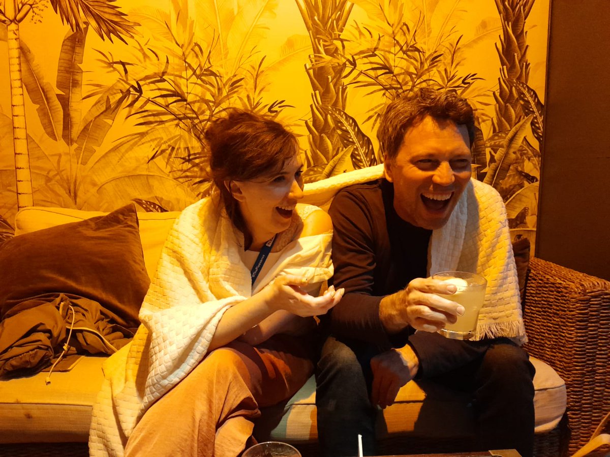 We are enjoying our day off! Look how much fun <a href="/maxdowler/">Max Dowler</a> and @CharlieVMartin are having. Not pictured is <a href="/mattradway/">Matthew Radway</a> wondering what the joke is and feeling left out. #edfringe