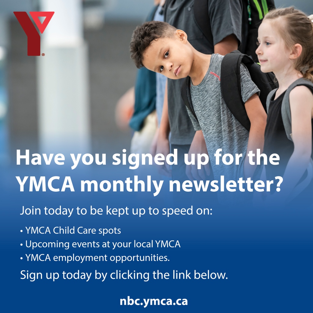 Have you signed up for the YMCA monthly newsletter? 

Sign up today at eepurl.com/bEw_xb.