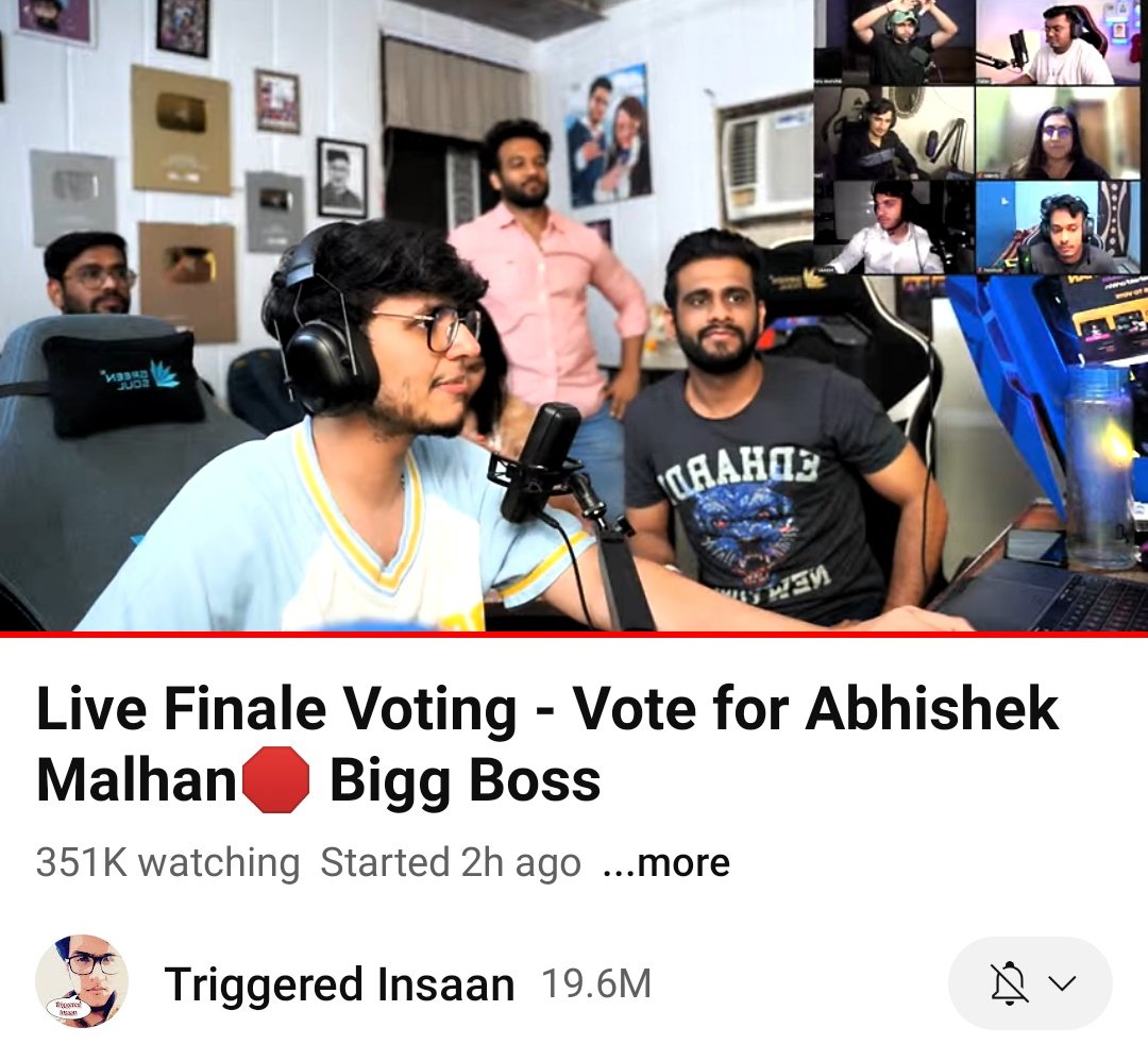 Blissfulsoul_1's tweet photo. Highest live watching 
Congratulations @TriggeredInsaan 🔥⭐

#AbhishekMalhan 
#FukraInsaan 
#BiggBossOTT2 
@TheKhabriTweets @BiggBoss_Tak https://t.co/zsL8msdGp1