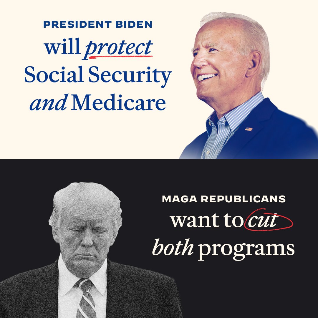 You’ve paid into Social Security and Medicare from the first paycheck you ever earned.  

MAGA Republicans want to cut both programs. I will protect them.