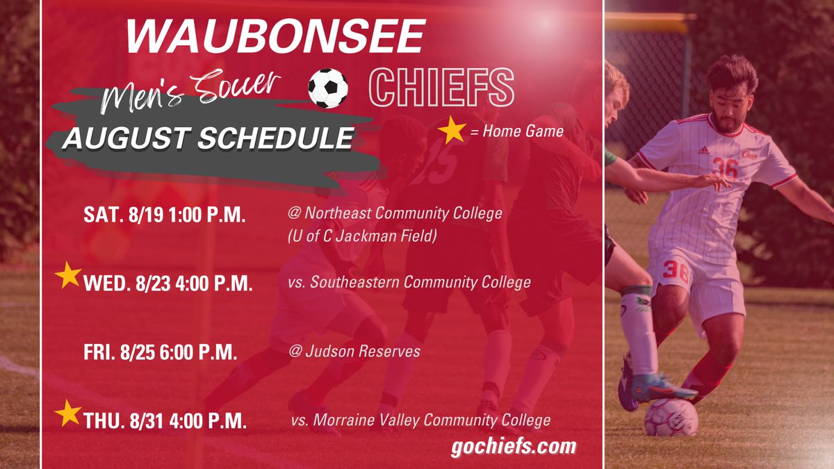 WaubonseeChiefs's tweet photo. Regular season matches are kicking off this month! ⚽️🏐⛳️ For each fall sport's comprehensive 2023-2024 schedule, visit: https://t.co/NA9iFkD22f https://t.co/BO2A5vwYdB