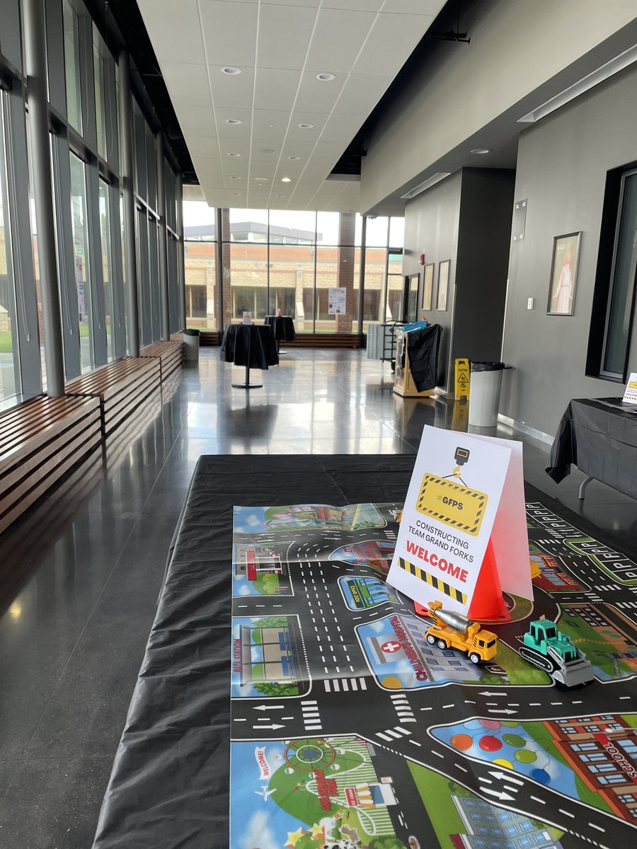 chaaven's tweet photo. The @RRHSactivities Performance Hall is ready for #GFPS New Certified Staff Members. #SeeYouonTuesday HT @GFSchools #ConstructingTeamGFPS https://t.co/xztoG9gE8S