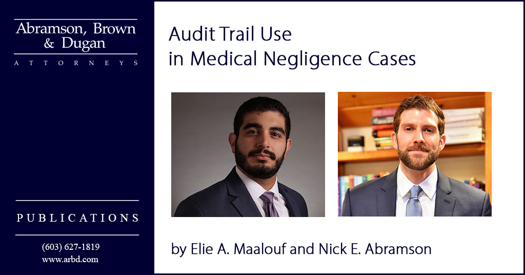 arbdattorneys's tweet photo. Did you know that audit trails can help uncover medical negligence and  hold healthcare providers accountable? Learn how ABD attorneys used  audit trail data to achieve a successful resolution in a recent case.  #medicalmalpractice #audittrail #EMR https://t.co/pRCOnkjDZw https://t.co/B8C3D7hdN0