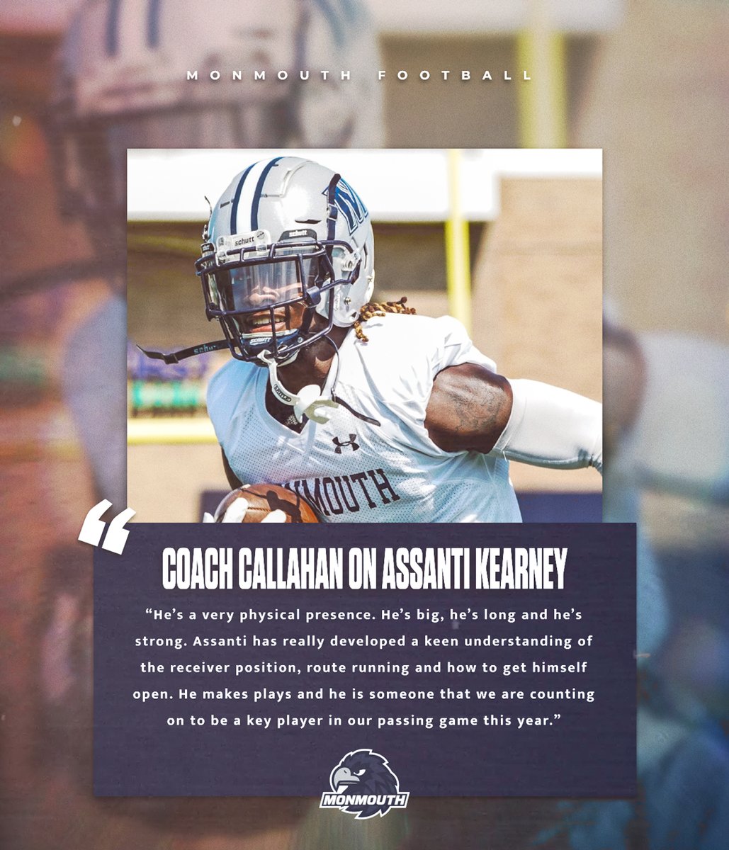 MUHawksFB's tweet photo. 🗣️ Coach Cal on @AssantiiKearney 

#FlyHawks https://t.co/B1m5DFZcjj