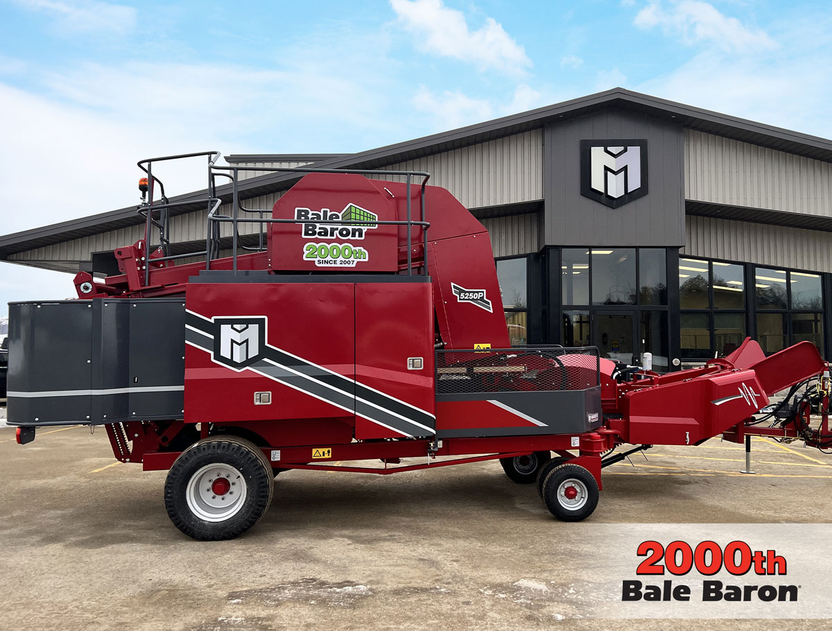 marcrestmfg's tweet photo. Thanks to you, our Marcrest family, we are celebrating the production of the 2000th Bale Baron!
Marcrest continues to be the proven industry leader worldwide in equipment for large-scale production of profitable small square bales. 
https://t.co/zXmGXpJo8Z
#marcrest #balebaron https://t.co/z3Ua1fUlzc