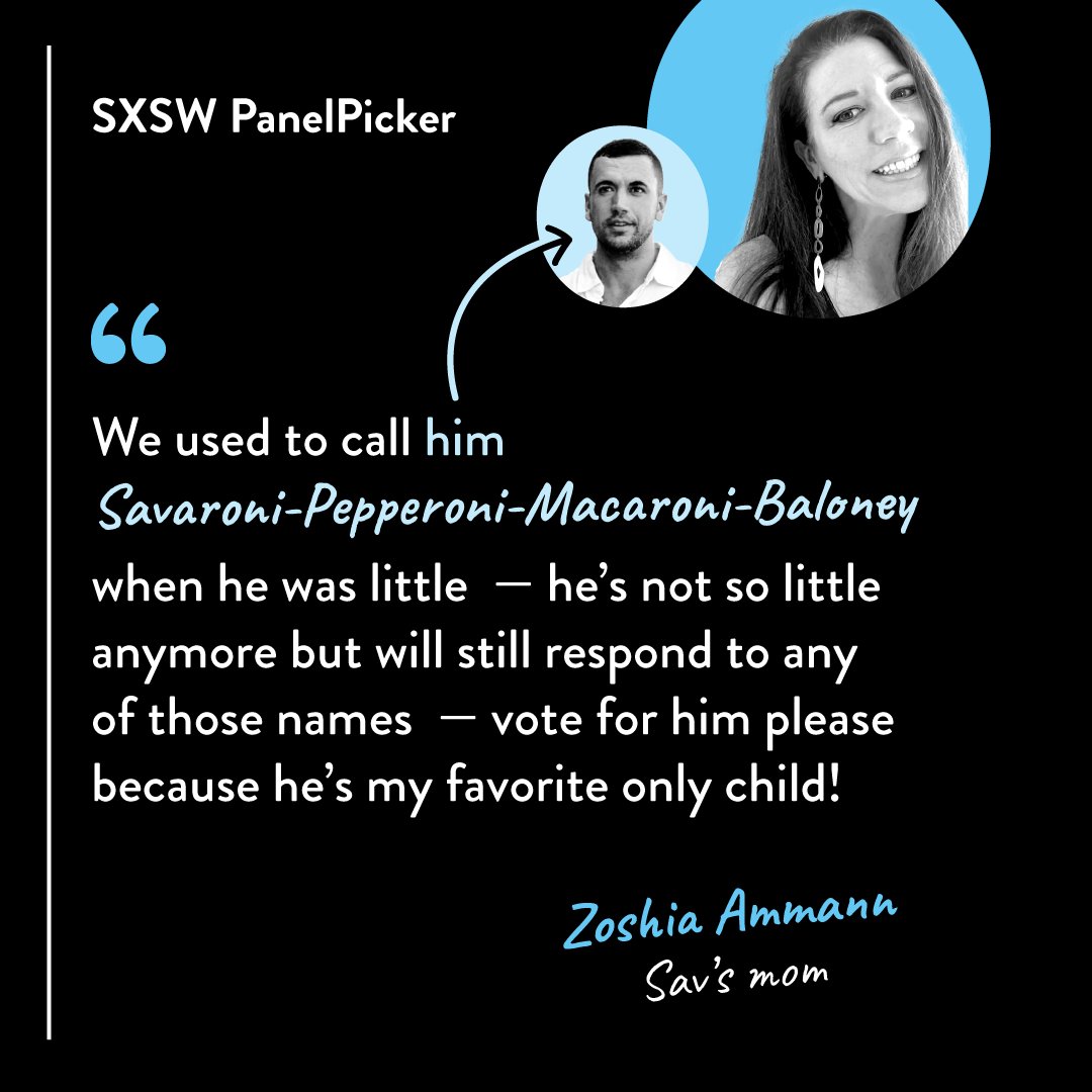 codewordagency's tweet photo. We and Sav’s mom would really love if you voted for his #SXSW panel(oni).

👉 Adapting to Digital Anxiety and Internet Saturation: Learn key tips for having a vibrant, connected life both on and offline: https://t.co/yGttmf8V46 https://t.co/WIeWvyqiHJ