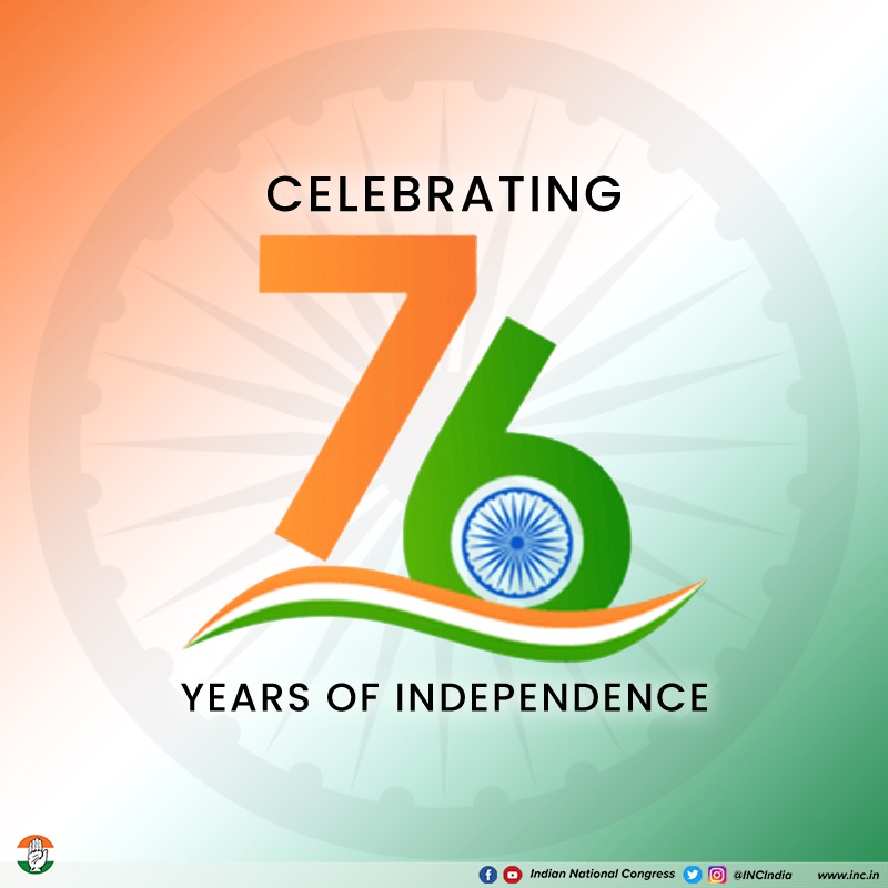 As we celebrate 76 years of freedom, we look back at our nation’s incredible journey—from the revolt of 1857 through the Independence Movement and ultimately to our freedom in 1947.

Let the sacrifice of our martyrs always remind us of how far we have come as a nation.
Jai Hind!