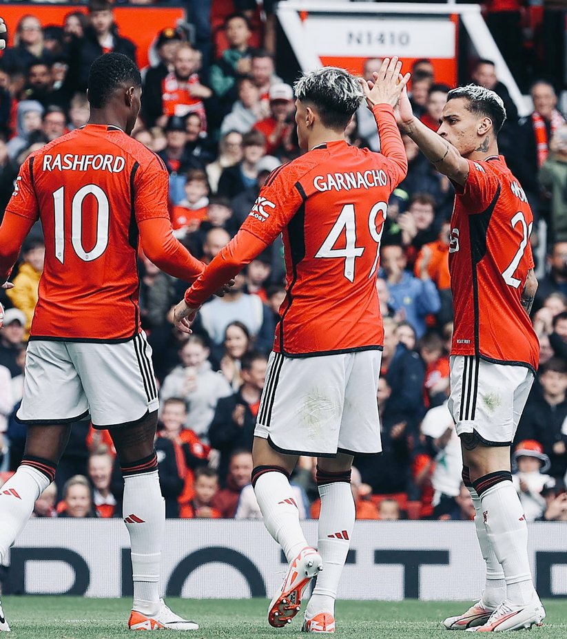 Garnacho , Rashford and Antony in front 3 against Wolves. 🤩