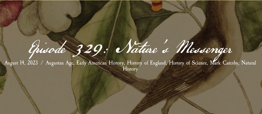 Patrick Dean (@patrickldean) on Twitter photo Really enjoyed talking #MarkCatesby with Al on the #HistoricallyThinkingPodcast. His show notes are really good too. Give us a listen!
<a href="/Pegasus_Books/">Pegasus Books</a>
historicallythinking.org/episode-329-na… Really enjoyed talking #MarkCatesby with Al on the #HistoricallyThinkingPodcast. His show notes are really good too. Give us a listen!
<a href="/Pegasus_Books/">Pegasus Books</a>
historicallythinking.org/episode-329-na…