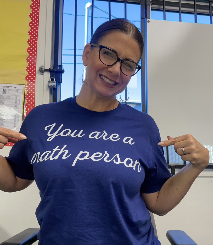 Today is positive shirt day at one of my school sites! What a better way to spread positive messages about math!??!
#mathcoach #mathidentity #elementarymath