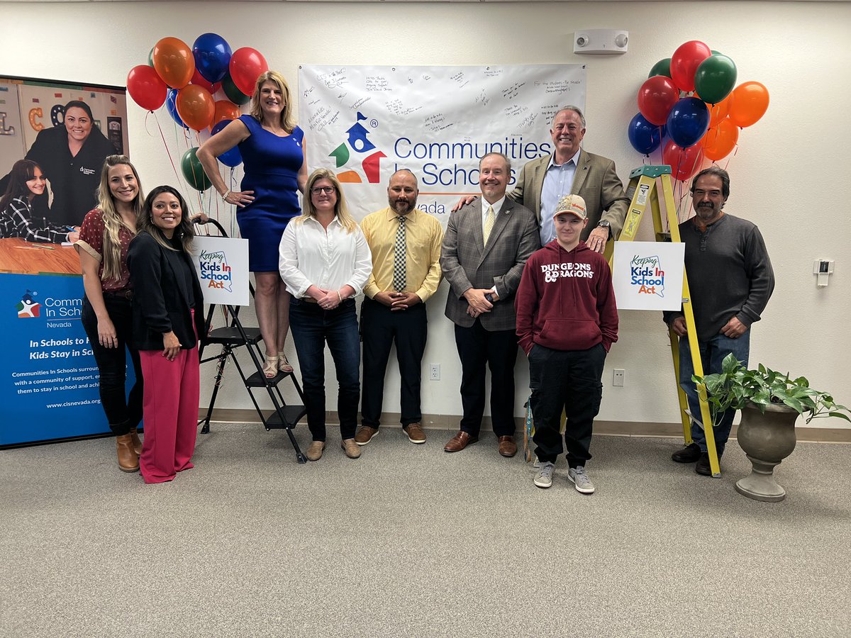 JosephMLombardo's tweet photo. Today, Communities In Schools opened their new resource center at Lowry High School in Humboldt County. 

Communities In Schools does invaluable work across our state, and I’m excited that more Winnemucca students will be able to benefit from this incredible program. https://t.co/92UhJIUu0i