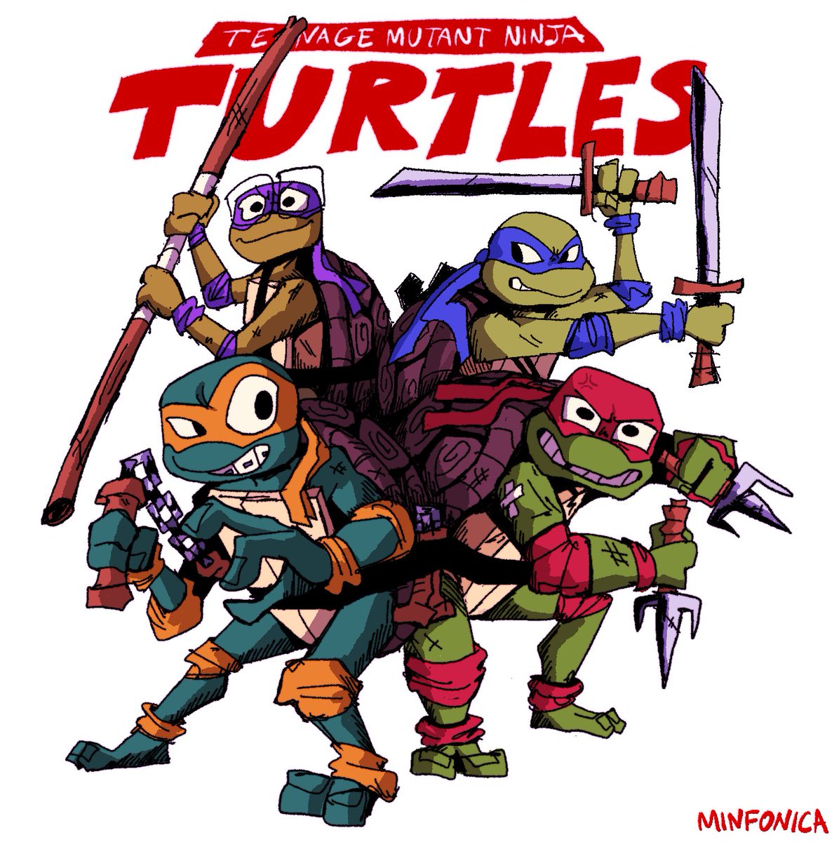 「THE GEICO GECKOS #TMNT」|omg (comms open)のイラスト