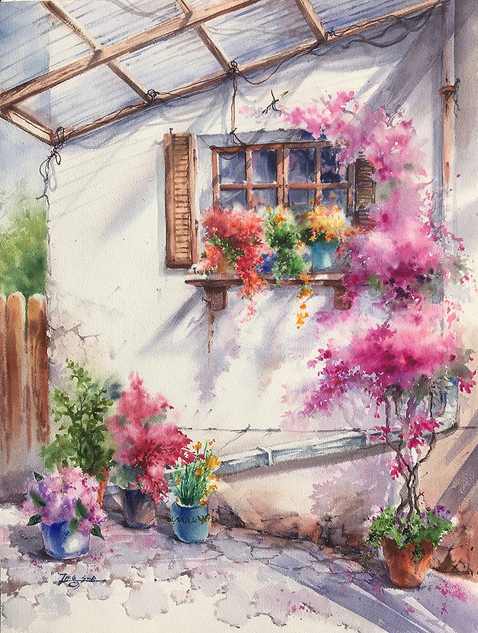 JimBeattie18's tweet photo. Café in Laguna Beach
Watercolour by Jung Sook Hyun. https://t.co/GtjQW4Gvg5