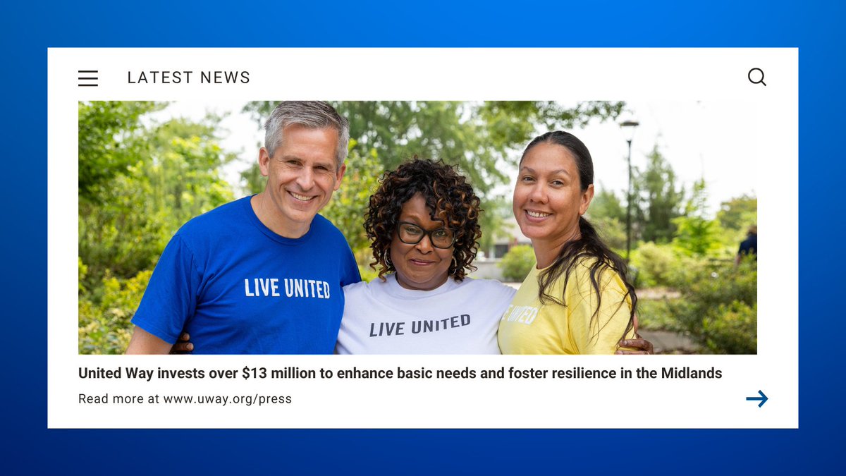 UWMidlands's tweet photo. BIG NEWS! 📣

We invested $13M+ last year, with $2.1M in Impact grants this year for basic needs and resilience in the Midlands. We're supporting 2️⃣9️⃣ programs across 6️⃣ counties to create lasting change. Huge thanks to our amazing community for supporting this work.💙 https://t.co/rrt4R03QFB