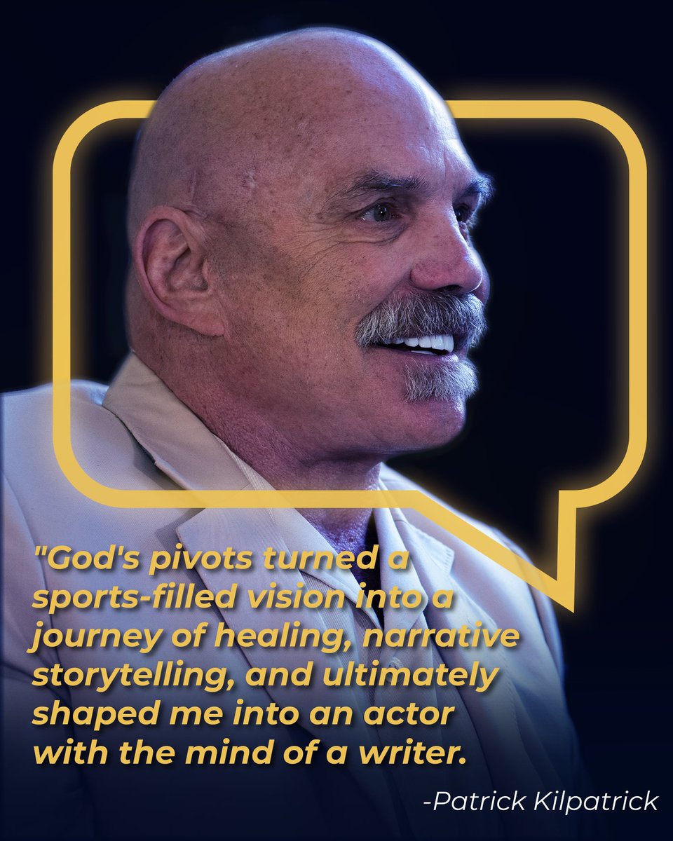 fgmbtalkshow's tweet photo. "God's pivots turned a sport-filled vision into a journey of healing, narrative storytelling, and ultimately shaped me into a 
 an actor with the mind of a writer" Patrick Kilpatrick https://t.co/AWxMZyfopo
