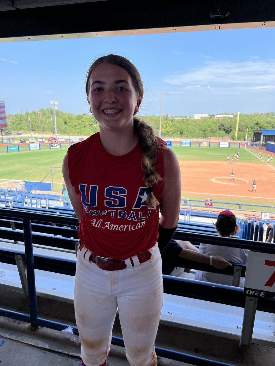 ReaganMartin_28's tweet photo. Fantastic week in OKC at the @USASoftball All-American Games. Loved playing for #region2stars and meeting new softball friends.
Pool/bracket:
.625 BA
4 SB
Looking forward to the Fall Season with @TeamNC2028
@USASoftballNC @TeamNCSoftball @LegacyLegendsS1 @ExtraInningSB https://t.co/FeVpfxoVos