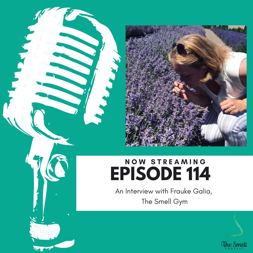 TheSmellPodcast's tweet photo. Episode 114 is now streaming! 🎧 

In this episode, I chat with Frauke Galia, Owner of the Smell Gym and Co-Author of "No Place for Plants"! 

Listen in now!

#smell #smelltraining #smellloss https://t.co/dLY3GuKQVy