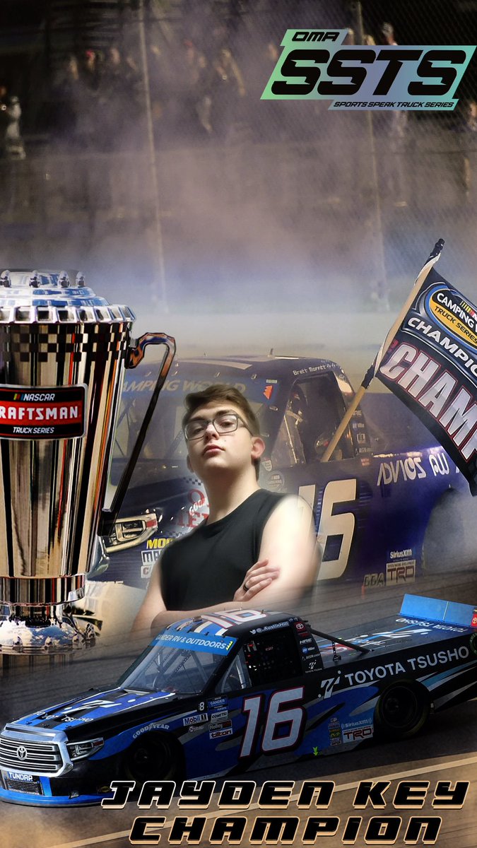 He had the key to victory 🔑 

Retweet to congratulate Jayden Key and <a href="/TeamBoogies/">Team Boogies</a> on clinching the <a href="/SportsSpeakLive/">Sports Speak Live</a> Truck Series Season 4 championship.