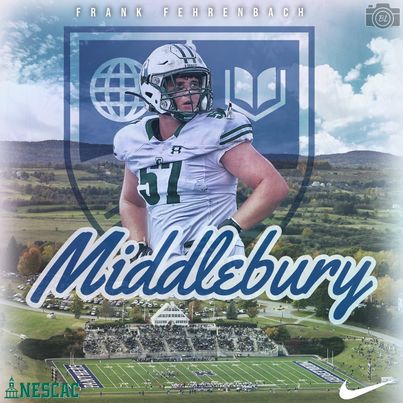 I’m very excited to announce my commitment to play football at Middlebury College. I’d like to thank God, all my friends, family, and coaches. <a href="/_Coach_Chi/">Coach Luke Chiarolanzio</a> <a href="/Coach_Leo24/">Matt Leotti</a> <a href="/BrianJBowers5/">Brian J Bowers</a> <a href="/DelbartonFB/">Delbarton Football</a> @MiddCoachCarr <a href="/MiddCoachCaputi/">David Caputi</a> <a href="/MiddFBMandigo/">Doug Mandigo</a> <a href="/MiddFootball/">Middlebury Football</a>