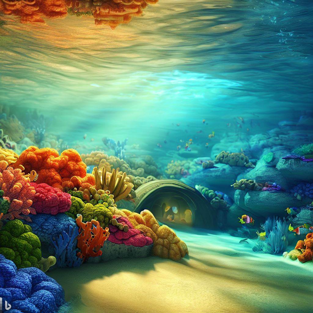 chadoe's tweet photo. #WatchTheSands #OceanicSandstone

ocean, colorful coral reefs, the interplay of sunlight on the ocean floor reflecting the warm, sandstone bedding, hobbit houses, fishes, photorealistic 

@Mobvoi_Official @bolbuik111 @achalasiawrrior https://t.co/dHYetQINII