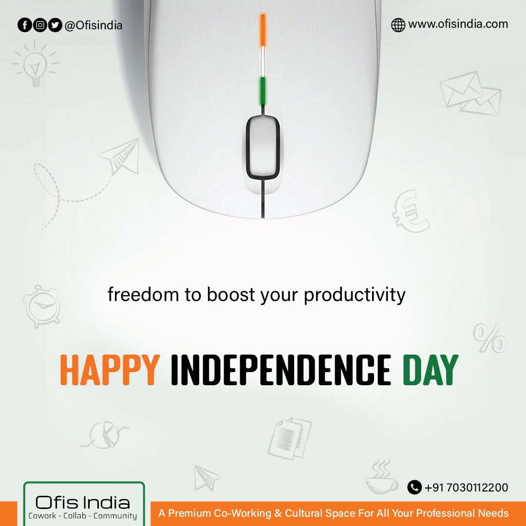 ofisindia's tweet photo. Rejoicing in the colors of freedom and unity. Happy Independence Day To All🇮🇳
#independenceday #ofisindia #nagpur #happyindependenceday #indiaat75 #bestoftheday #india #hashtagindia #community #coworkingspace #nagpurkar https://t.co/A4XGhNkQPs