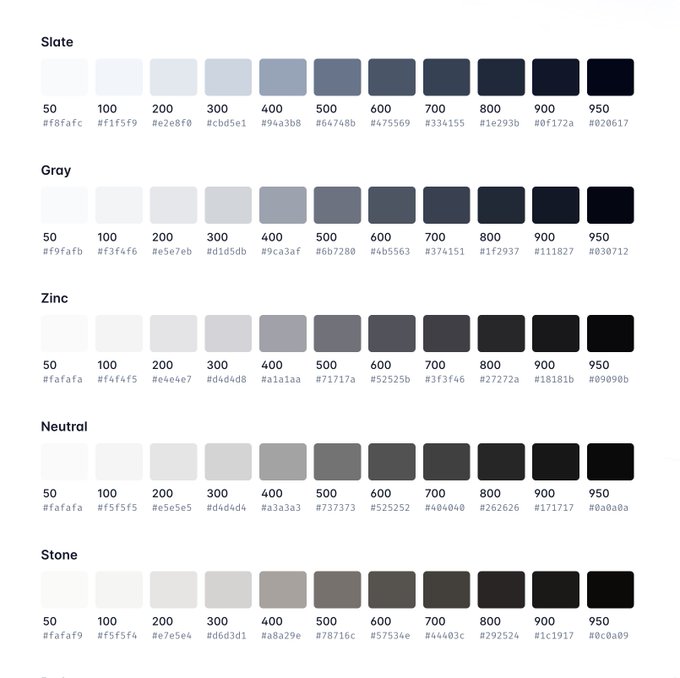 What's your favourite Tailwind grey and what was your process to pick one? 🥲 https://t.co/l1mENPkwMS