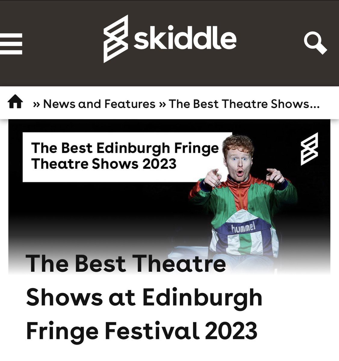 Trainspotting Live is one of <a href="/Skiddle/">Skiddle</a>’s top theatre picks of Edinburgh Fringe - and Tommy’s at the top! 

Read more on Skiddle at skiddle.com/news/all/The-B…

Trainspotting Live is at Pleasance at EICC to 27 Aug. Book now at pleasance.co.uk/event/trainspo… #EdFringe #EdFringe23 #EdFringe2023