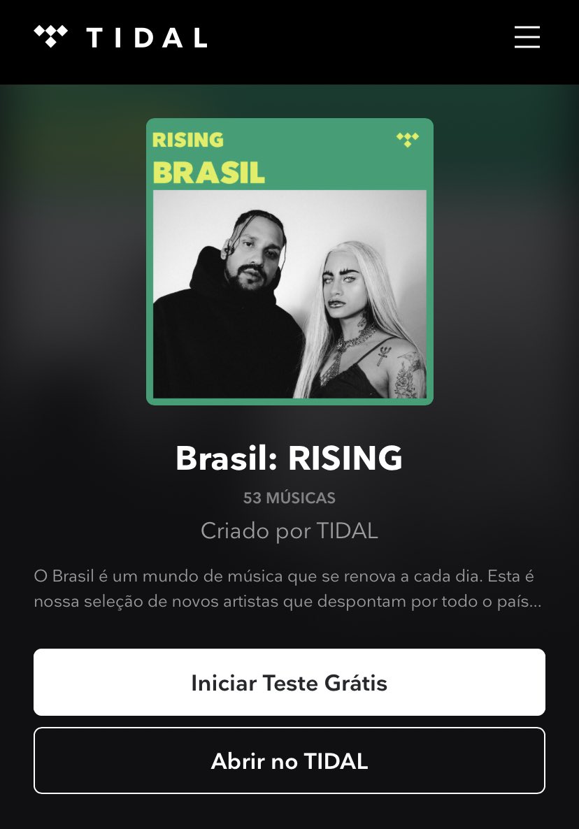 clubelimns's tweet photo. “CINZEIRO” @daylimns feat @froidubr entrou na capa da playlist ‘Brasil:RISING’ do Tidal em #1 .

https://t.co/KstI5XJfT9 https://t.co/8BINsY2cwF