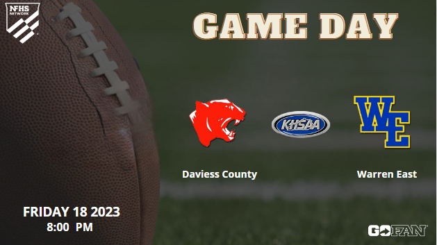 HighAffilliated's tweet photo. 🚨🏈It's GAMEDAY🚨🏈!!
Daviess County vs. Warren East - LIVE Kentucky HS Football 2023 
📆 Friday, August 18
⏰8:30 PM
📺 https://t.co/75i1avsW9R

@WEHSRaiders @WEHSfootball1 @CoachBaker29
@Trayprice2 @CoachBaker29

@DCHS_Panthers @DCHS_Football @AthleticsDC
@NoahGat56 @dpost66 https://t.co/ZHQxw61GJt