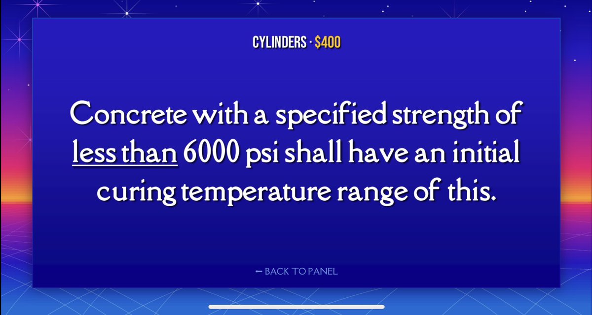 Kyle_Turner_'s tweet photo. This week’s meeting included concrete jeopardy, and let me tell you, these guys and gals had a blast. We all learned something new, and that’s what it’s all about. #Terracon #Bluffton has the best team in the business. 

#TeamBuilding
#KnowledgeBuilding
#Concrete
#Jeopardy https://t.co/TXzxNuQrQj