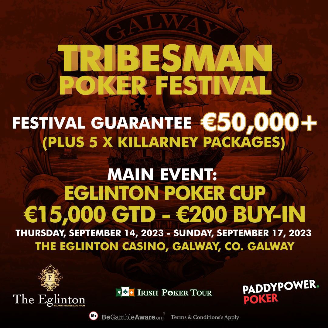 Delighted to announce our next big festival in conjunction with <a href="/IrishPokerTour/">Irish Poker Tour</a>