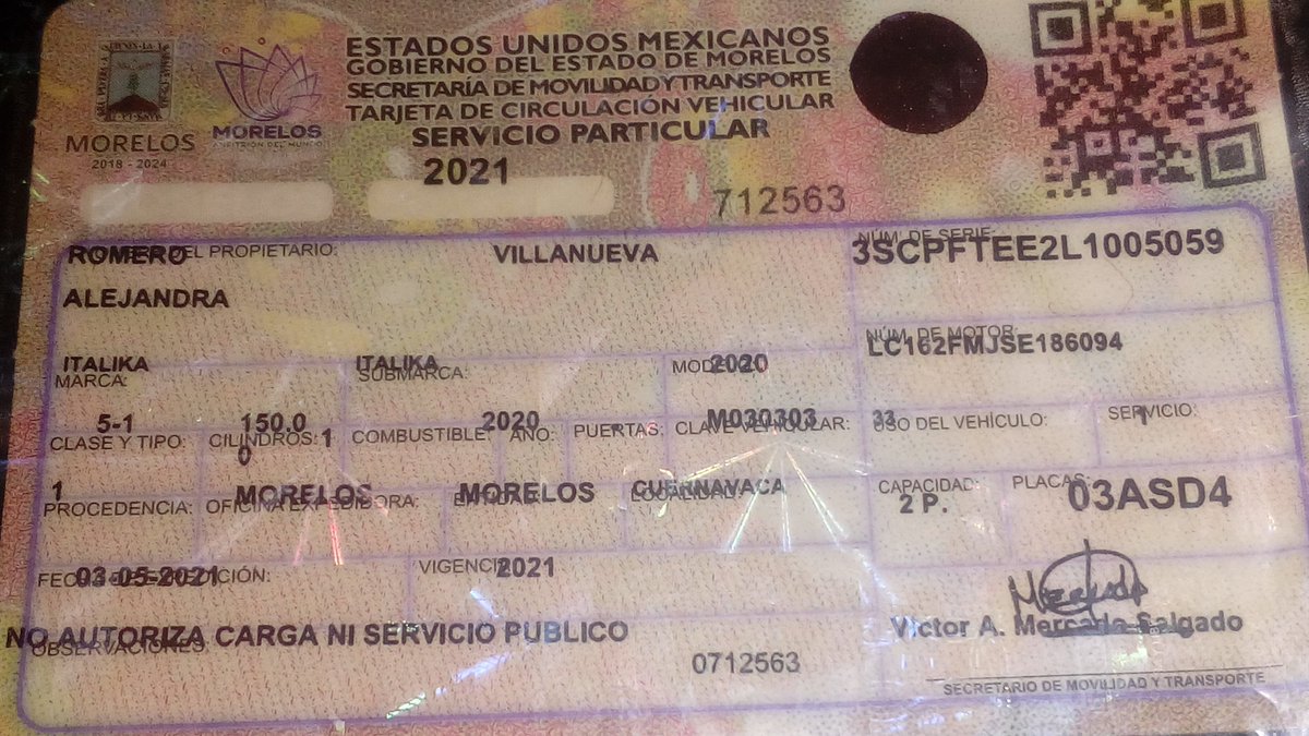 FedericoJanetM1's tweet photo. @CNAC_GN DENUNCIA robo placa 03ASD4 motocicleta, 
C. Pino 35 /FJM Antonio Barona, 62320 Cuernavaca, Mor. https://t.co/umcmgg7r5F
