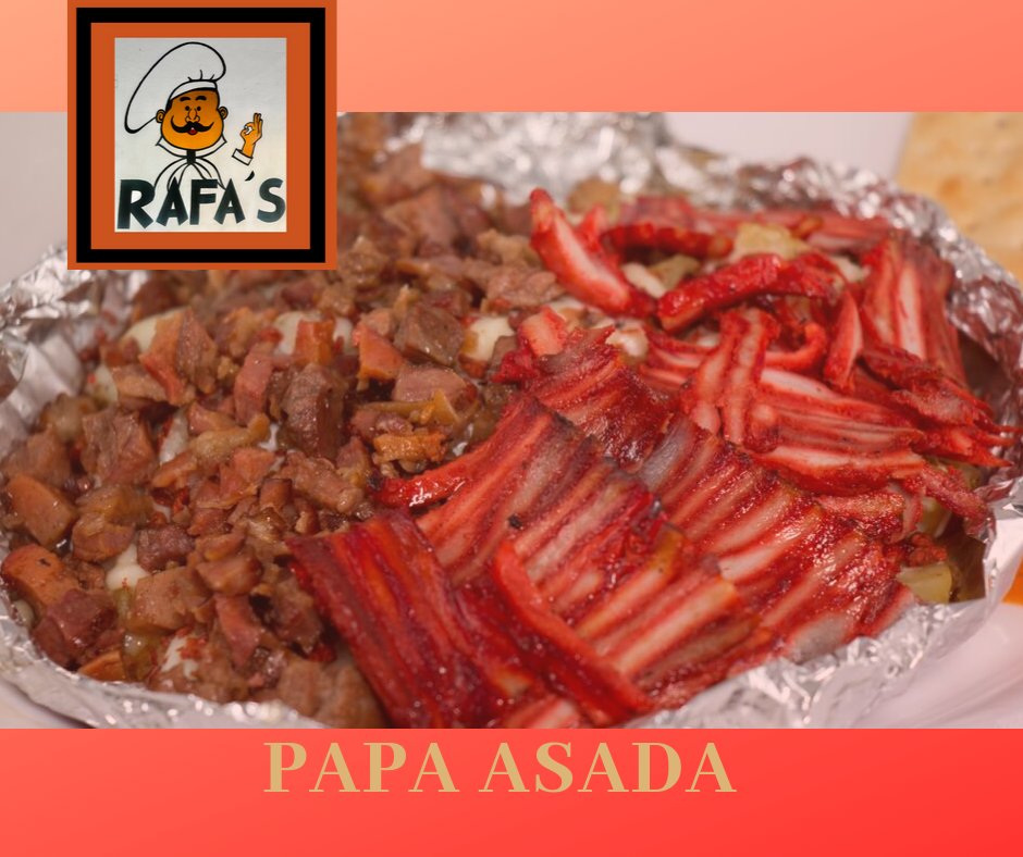 Disfruta una deliciosa combinación de ingredientes en un sólo platillo: #PapaAsada

Visítanos, haz tu #PedidoParaLlevar🛍 o solicita #ServicioADomicilio🛵
📞8183526757
📞8183764446
📍goo.gl/maps/GiLxPtc1L…

#RAFAs #TradiciónEnSabor👨🏻‍🍳