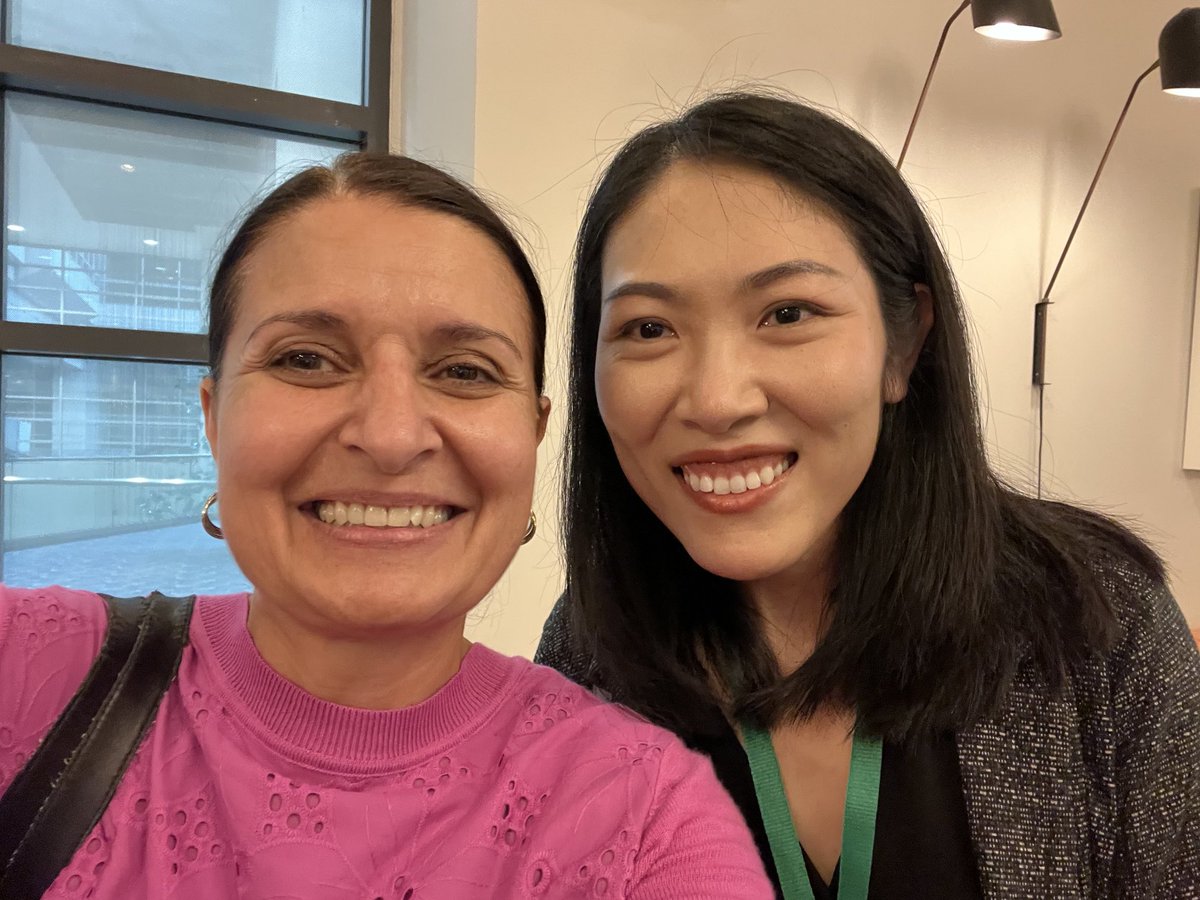 Wonderful reunion with former ⁦<a href="/ISU_GSJC/">Greenlee School | Iowa State U</a>⁩ grad student at #aejmc23 - Sisi Hu who is now an #advertising assistant professor! #whygreenlee 👩🏻‍🏫😃