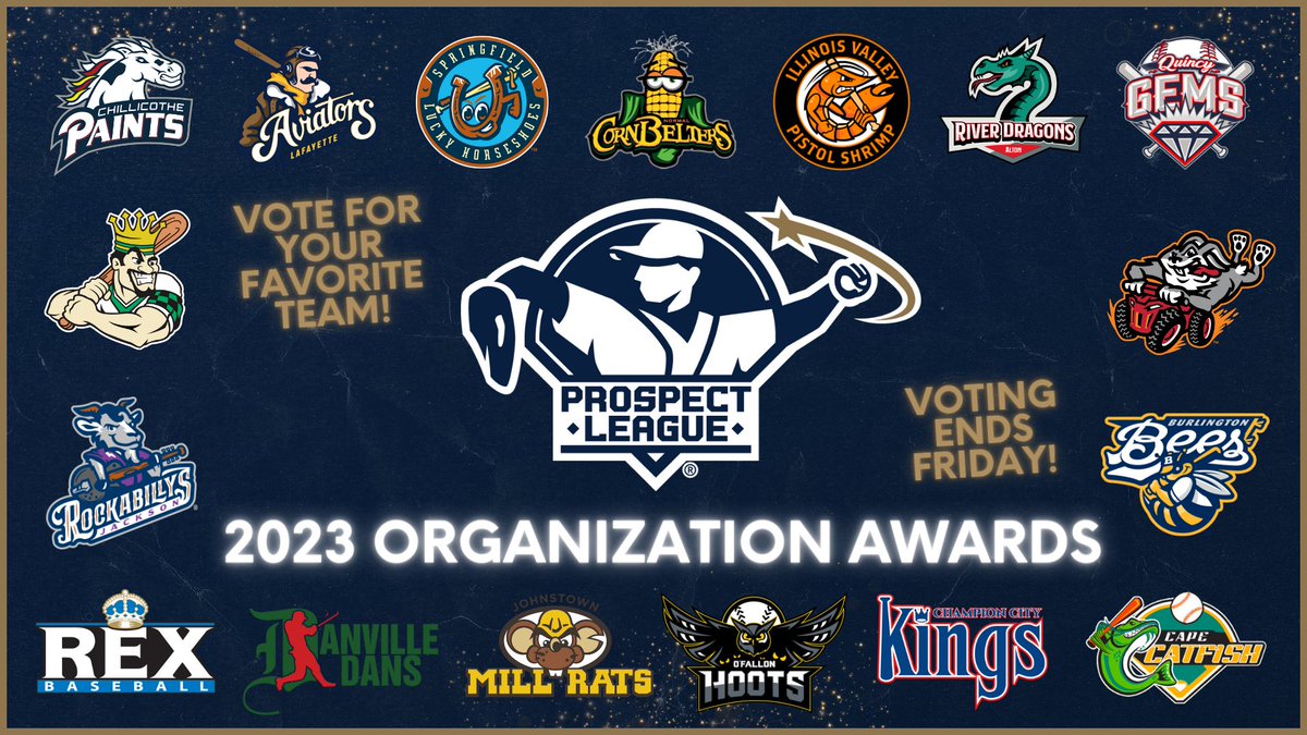 The Prospect League is proud to announce the first fan-voted Prospect League Organization Awards! 🏆🥇 Voting is open now and ends on Friday! Celebrate your favorite team and vote for the best of the best in the #ProsectLeague! VOTE NOW ⬇️ prospectleague.com/x/ne4q0