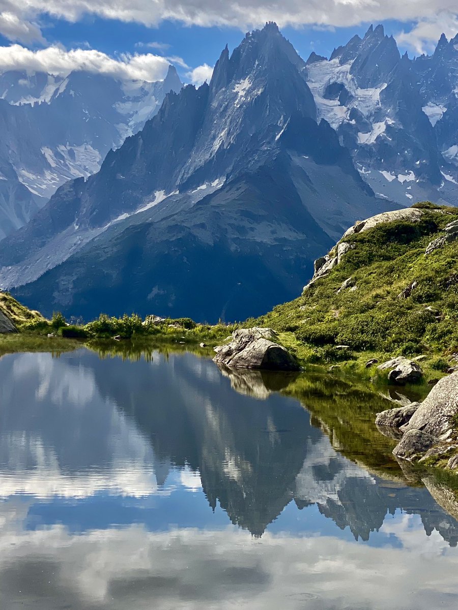 French Alps near Mont Blanc and downtown Chamonix, France 🇫🇷