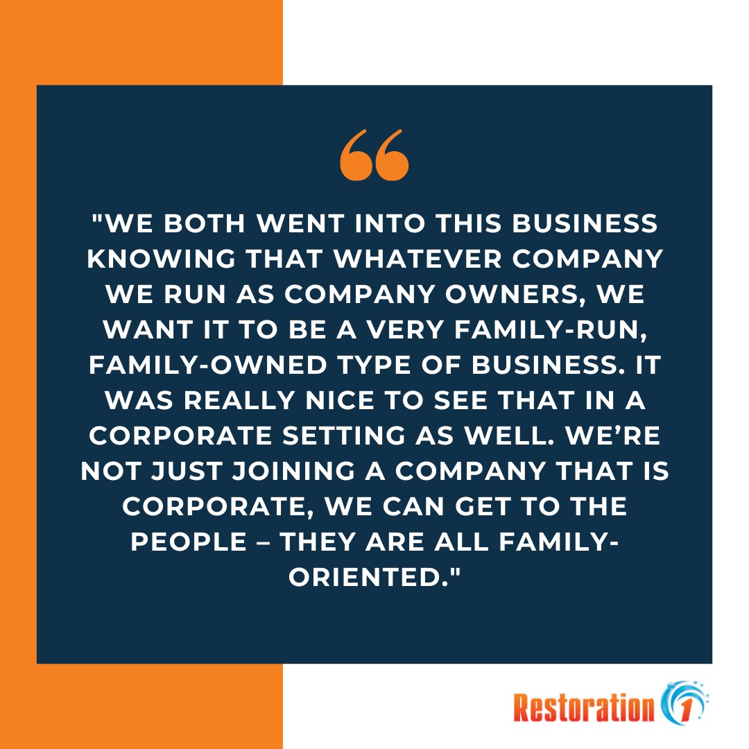 Joe Turner's testimonial embodies our family values as we create a close-knit, supportive community within the company. Restoration1 offers the support and culture you deserve. Explore opportunities in your area at restoration1franchise.com.