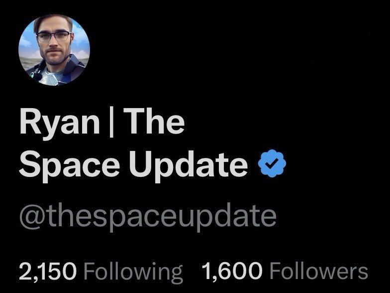 thespaceupdate's tweet image. 1600! 👀 🙌 
Thank you all! 🙏❤️ 
#TeamSpace