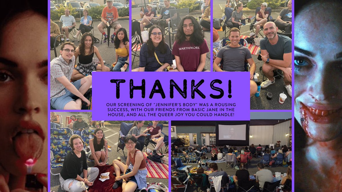 Three Dollar Bill Cinema (@3dollarbillcine) on Twitter photo Thanks to everyone who came out for our OUTdoor Screening of "Jennifer's Body" on Sunday! It was a blast!
Shout out to <a href="/BasicJaneLotion/">Basic Jane</a> who were on hand with their incredible, all-natural CBD products (we swear by them).
And big ups to <a href="/ElsomCellars/">Elsom Cellars</a>, our venue with the mostest! Thanks to everyone who came out for our OUTdoor Screening of "Jennifer's Body" on Sunday! It was a blast!
Shout out to <a href="/BasicJaneLotion/">Basic Jane</a> who were on hand with their incredible, all-natural CBD products (we swear by them).
And big ups to <a href="/ElsomCellars/">Elsom Cellars</a>, our venue with the mostest!