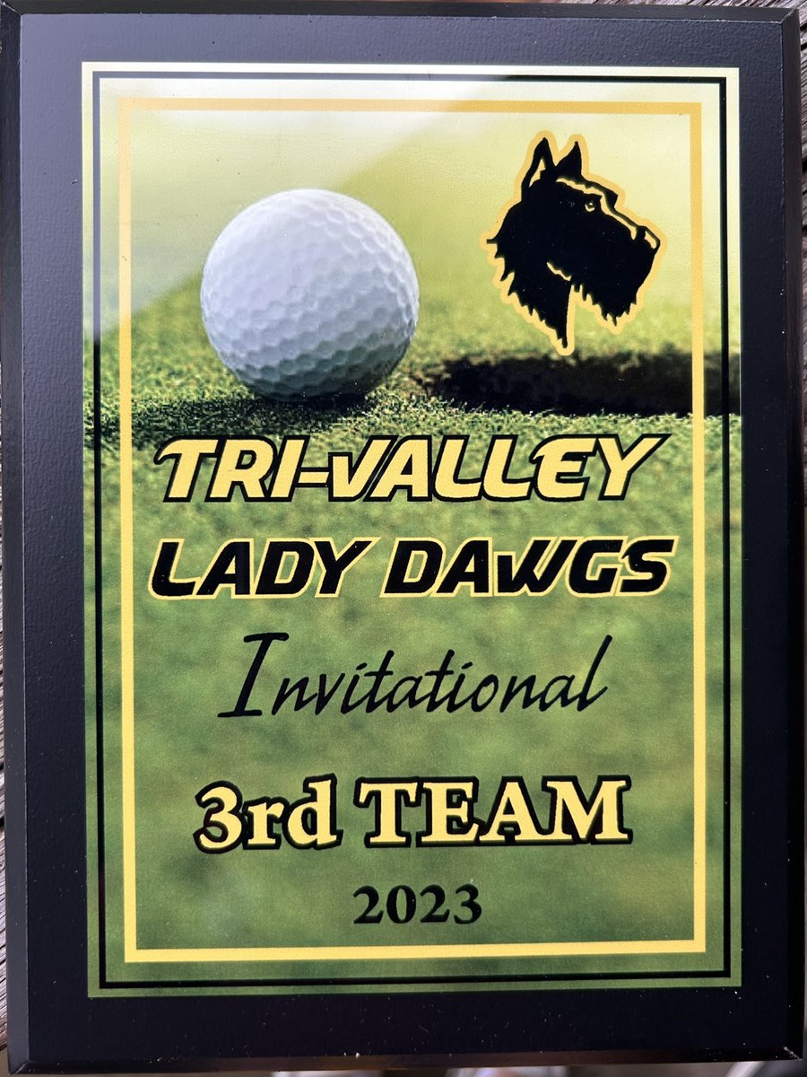 3rd place finish at Vista today! Morgan Wamer (78) tied for fourth, and Ryan Satterfield (79) tied for sixth! 
Good rounds from Haven Jenkins 91, Casey Peach 106, and Abby Gutridge 105