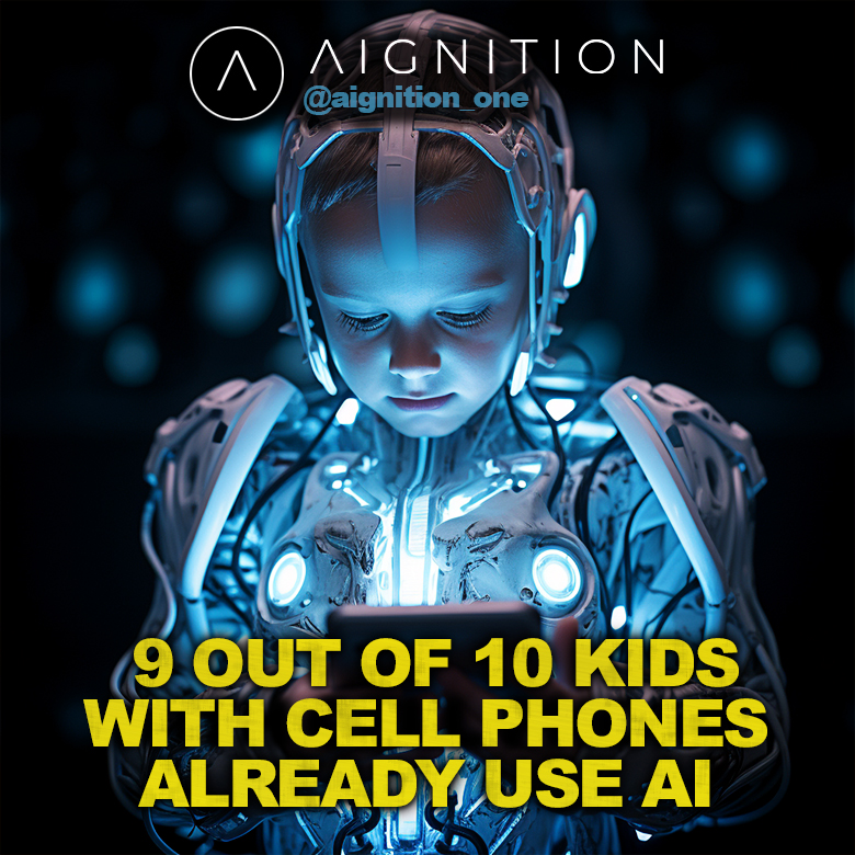 AIGNITION_ONE's tweet photo. AI: The Genie of the Digital Age! 🧞‍♂️💻 With 9 out of 10 kids using AI through the internet or phones, AI is an unstoppable force that is already shaping our young minds. We can't put the Genie back in the bottle! 🌐🤖 #AI #DigitalGeneration https://t.co/FuwKwiiIGA