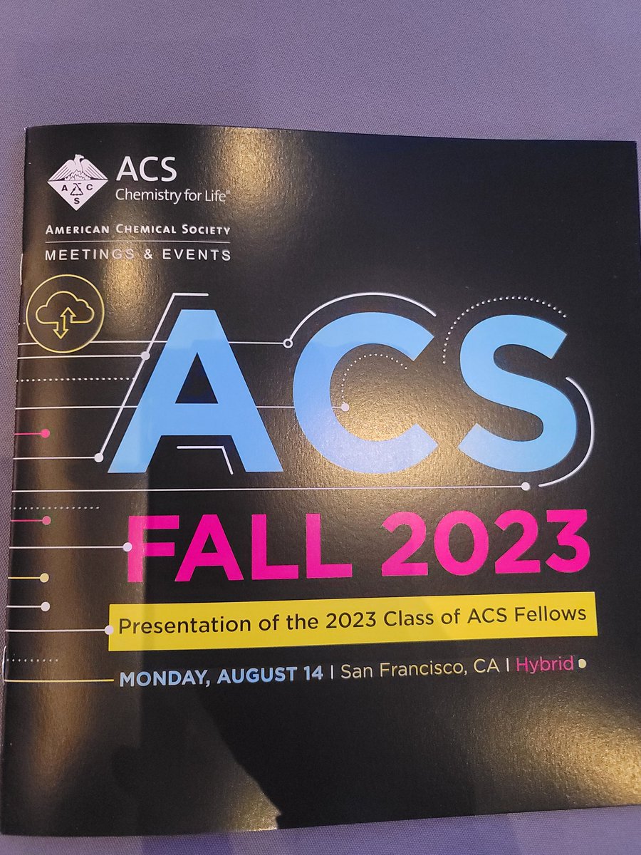 @AmerChemSociety #ACSFall2023 Fellows Induction Ceremony. Thanks to @chemdiversity @IUCancerCenter @IUPUI for all of your support over the years!