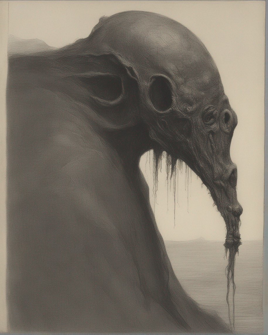WerddMana's tweet photo. Dark Horror

#aiart #graphite #stablediffusion #sdxl1 #darkart https://t.co/GyfB6KOWDG