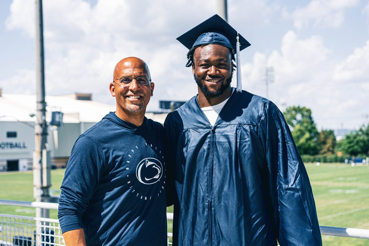 James Franklin (@coachjfranklin) on Twitter photo Congratulations <a href="/Smithvilbert2/">Smithvilbert</a>, I am so proud of you! Through adversity, hard work and perseverance you are now a graduate of <a href="/penn_state/">Penn State</a>!
#WeAre Congratulations <a href="/Smithvilbert2/">Smithvilbert</a>, I am so proud of you! Through adversity, hard work and perseverance you are now a graduate of <a href="/penn_state/">Penn State</a>!
#WeAre