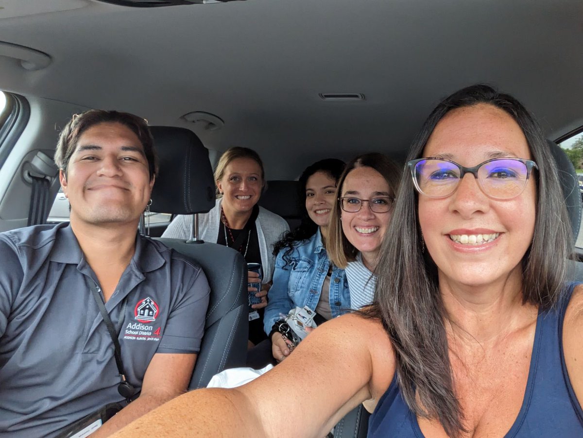 Happiest moment of my day, carpooling to start the 23-24 school year with <a href="/Ms_Groth/">Ms. Groth</a>, <a href="/MrsDregerOT/">MrsDregerOT</a>, <a href="/DaMr_C21/">Dave</a>! #ASD4ALL