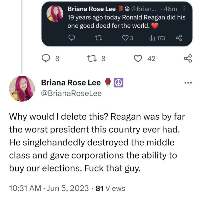 BullmooseRanger's tweet photo. @BrianaRoseLee https://t.co/IAkuhF0C09