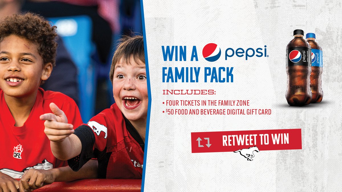 Give this a RT and you’ll be automatically entered to win a Family Pack courtesy of <a href="/PepsiCanada/">PEPSI Canada</a>!