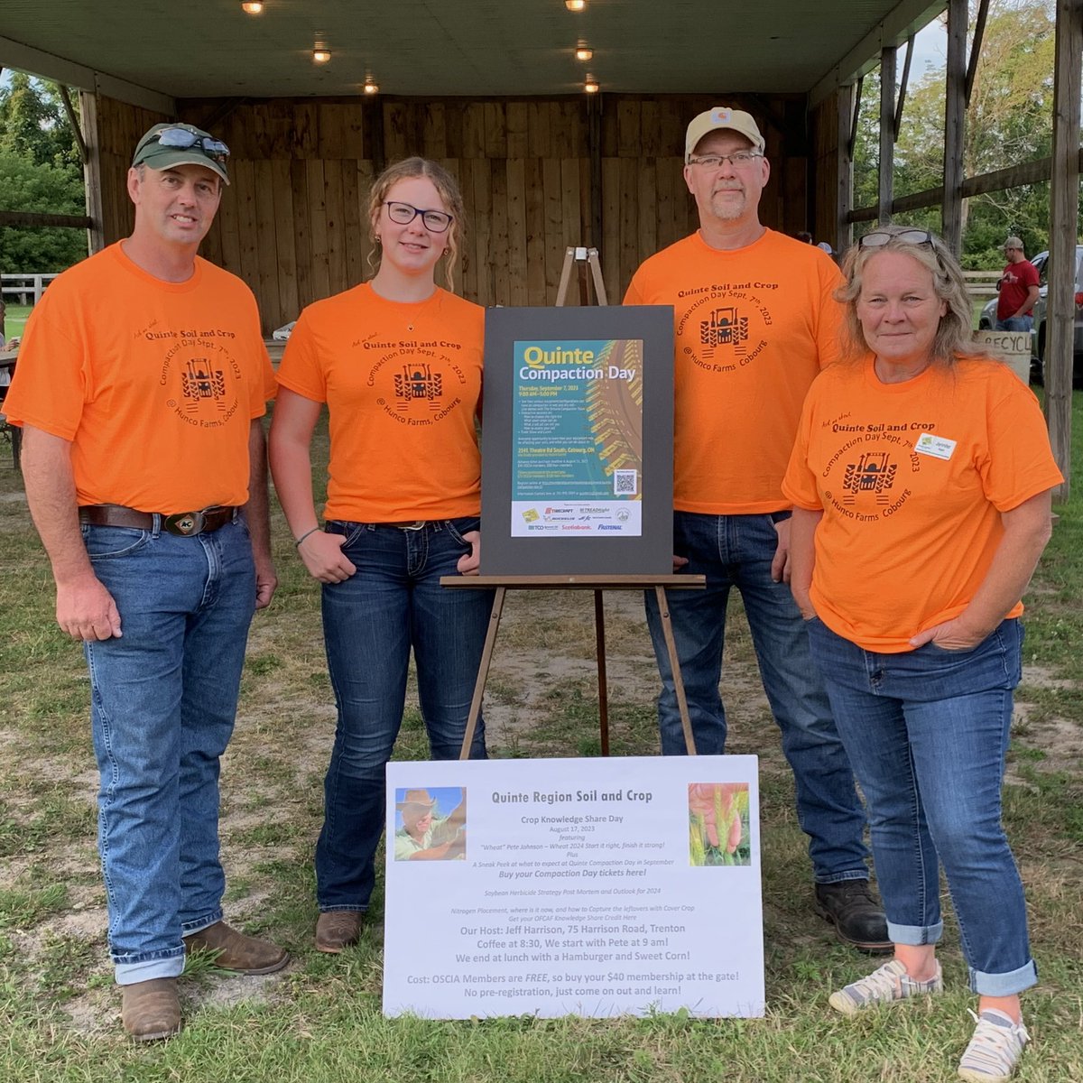 Quinte Soil and Crop Improvement Association (@quintesoilcrop) on Twitter photo Some of the Quinte Compaction Day team out for Northumberland SCIA’s BBQ. Advance tickets available until Aug 31st. Don’t miss out! membership.ontariosoilcrop.org/event/quinte-c…
@OSCIA <a href="/Tirecraft/">Tirecraft</a> @TreadRightCTIS <a href="/Michelin/">Michelin</a> <a href="/tco_agromart/">TCO Agromart</a>
<a href="/GanaraskaGrain/">Ganaraska Grain</a> <a href="/scotiabank/">Scotiabank</a> <a href="/FCCagriculture/">Farm Credit Canada</a> <a href="/FastenalCanada/">Fastenal Canada</a> Some of the Quinte Compaction Day team out for Northumberland SCIA’s BBQ. Advance tickets available until Aug 31st. Don’t miss out! membership.ontariosoilcrop.org/event/quinte-c…
@OSCIA <a href="/Tirecraft/">Tirecraft</a> @TreadRightCTIS <a href="/Michelin/">Michelin</a> <a href="/tco_agromart/">TCO Agromart</a>
<a href="/GanaraskaGrain/">Ganaraska Grain</a> <a href="/scotiabank/">Scotiabank</a> <a href="/FCCagriculture/">Farm Credit Canada</a> <a href="/FastenalCanada/">Fastenal Canada</a>