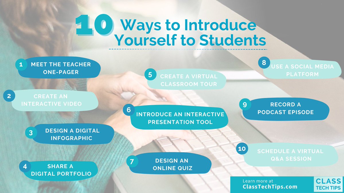 🙆🏽‍♀️Looking to get students pumped for #BackToSchool? 📲Excited to share my list of 10 #EdTech infused introduction ideas! 🎉Infographics, videos, & more – discover the perfect way to showcase your personality & teaching style. #Sponsored by @kamiapp classtechtips.com/2023/08/09/int…
